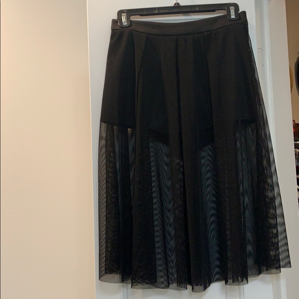 Black tulle skirt